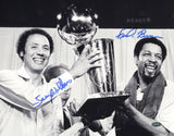 Lenny Wilkins & Downtown Freddie Brown Autographed 11x14 Photo Seattle Supersonics MCS Holo #64108