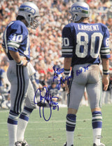 Steve Largent & Jim Zorn Autographed 11x14 Photo Seattle Seahawks MCS Holo #64175