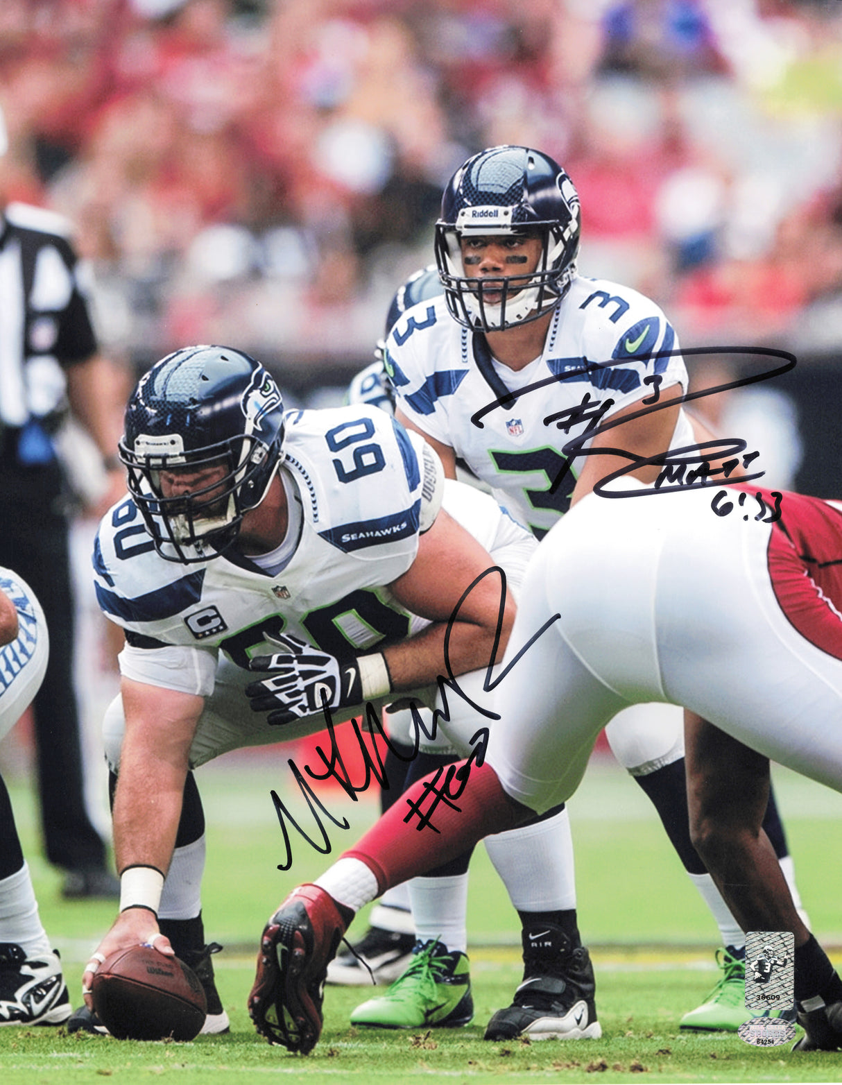 Russell Wilson Autographed 11x14 Photo Seattle Seahawks RW Holo #36609