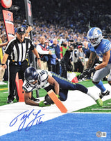 Tyler Lockett Autographed 11x14 Photo Seattle Seahawks Beckett BAS Witness #1W198197