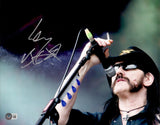 Lemmy Kilmister Autographed 11x14 Photo Motorhead Band Beckett BAS #AC95453