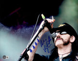 Lemmy Kilmister Autographed 11x14 Photo Motorhead Band Beckett BAS #AC95454