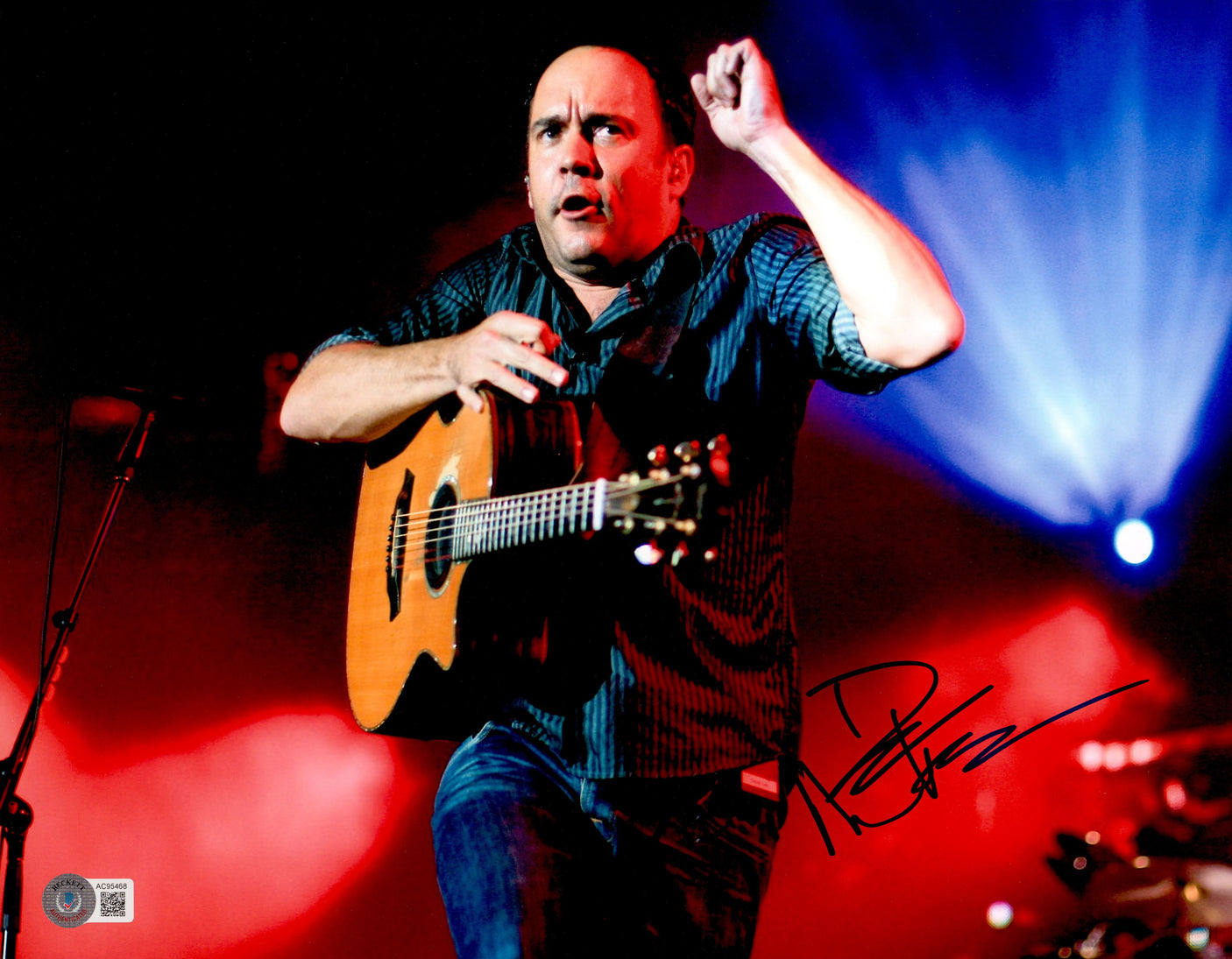 Dave Matthews Autographed 11x14 Photo DM Band Beckett BAS #AC95468