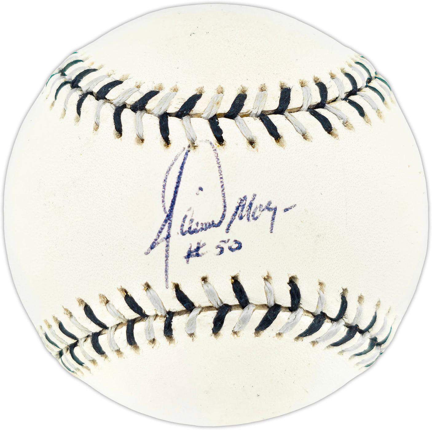 Jamie Moyer Autographed Official 2003 All Star Game Logo Baseball Seattle Mariners Beckett BAS QR #BR51006
