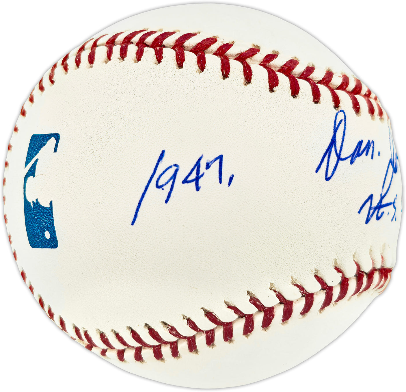 Don Johnson Autographed Official MLB Baseball New York Yankees "1947 WS Champs" Beckett BAS QR #BR51007