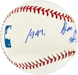 Don Johnson Autographed Official MLB Baseball New York Yankees "1947 WS Champs" Beckett BAS QR #BR51007