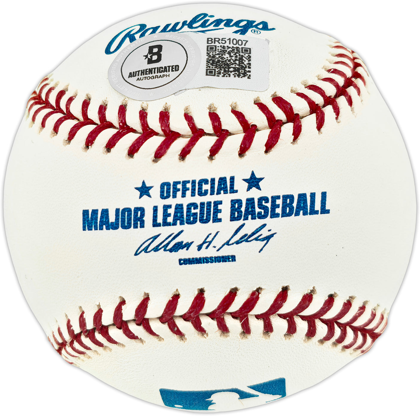 Don Johnson Autographed Official MLB Baseball New York Yankees "1947 WS Champs" Beckett BAS QR #BR51007