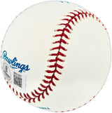 Don Johnson Autographed Official MLB Baseball New York Yankees "1947 WS Champs" Beckett BAS QR #BR51007
