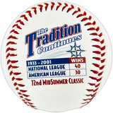 Bob Gibson Autographed Official 2001 All Star Game Logo Baseball St. Louis Cardinals Beckett BAS QR #BR51019