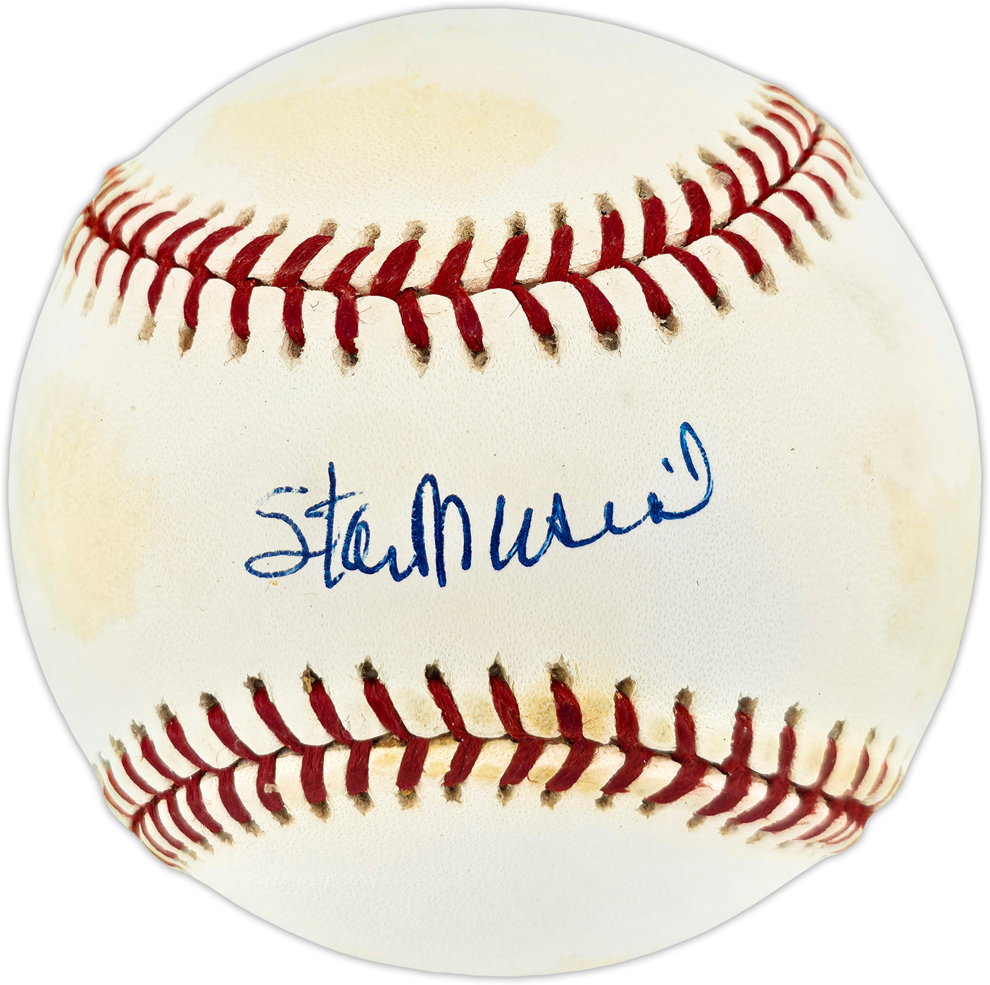 Stan Musial Autographed Official NL Baseball St. Louis Cardinals Beckett BAS QR #BR51021