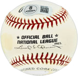Stan Musial Autographed Official NL Baseball St. Louis Cardinals Beckett BAS QR #BR51021