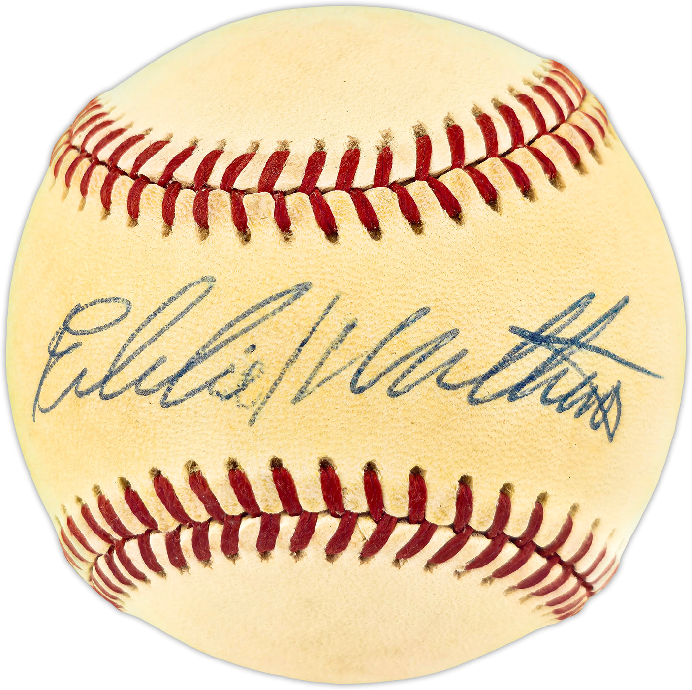 Eddie Mathews Autographed Official Feeney NL Baseball Milwaukee Braves Beckett BAS QR #BR51030