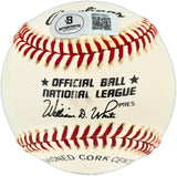 Mike Schmidt Autographed Official NL Baseball Philadelphia Phillies Beckett BAS QR #BR51037