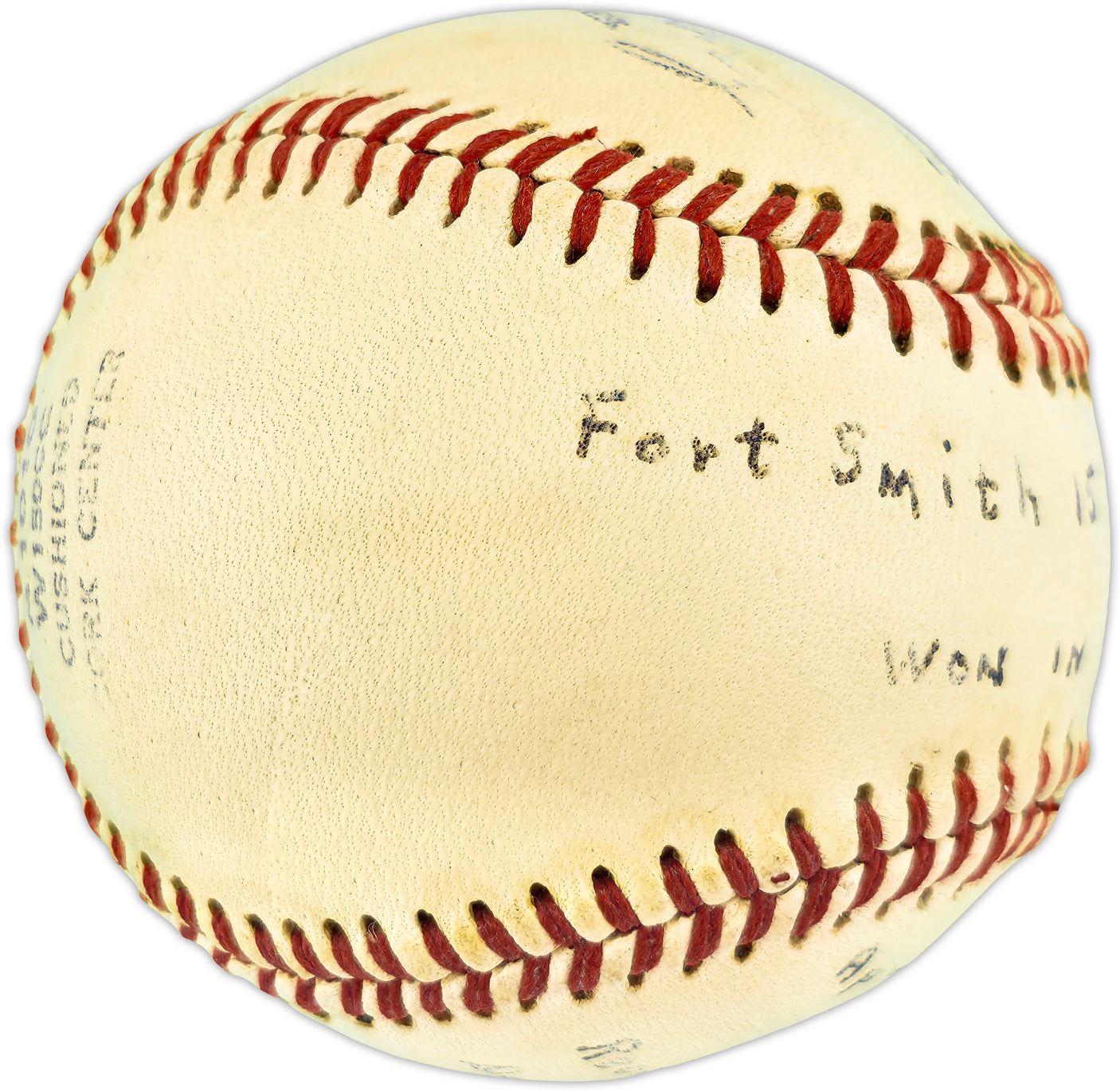 Dan Osinski Autographed Official Wilson Western Association Baseball Fort Smith Indians "1st win April 27, 1952" Beckett BAS QR #BR51039