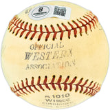 Dan Osinski Autographed Official Wilson Western Association Baseball Fort Smith Indians "1st win April 27, 1952" Beckett BAS QR #BR51039