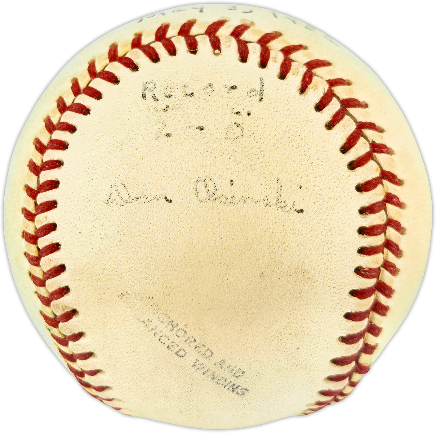 Dan Osinski Autographed Official Wilson Western Association Baseball Fort Smith Indians "2nd win May 3, 1952" Beckett BAS QR #BR51040