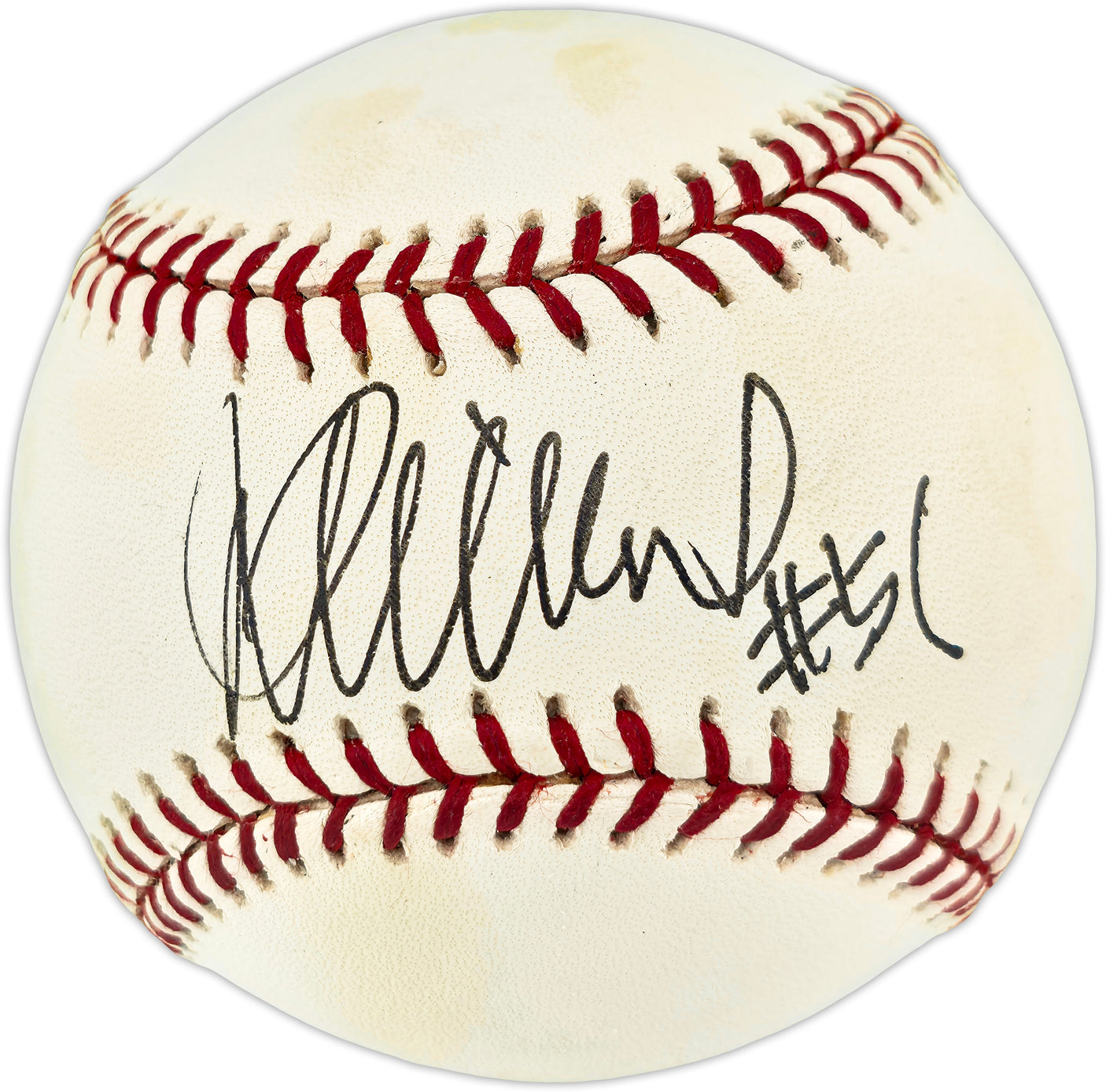 Ichiro Suzuki Autographed Official MLB Baseball Seattle Mariners "#51" Vintage Rookie Era Signature Beckett BAS QR #BR51055