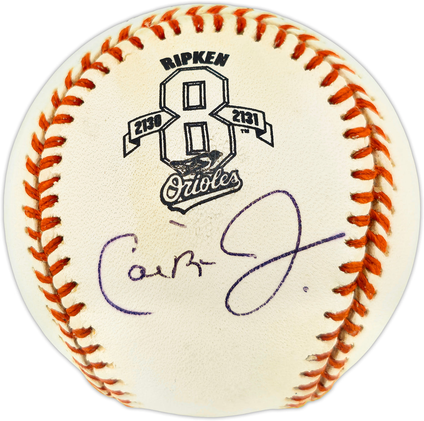 Jason Varitek Autographed Official #8 Logo AL Baseball Baltimore Orioles Beckett BAS QR #BR51070