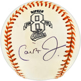 Jason Varitek Autographed Official #8 Logo AL Baseball Baltimore Orioles Beckett BAS QR #BR51070