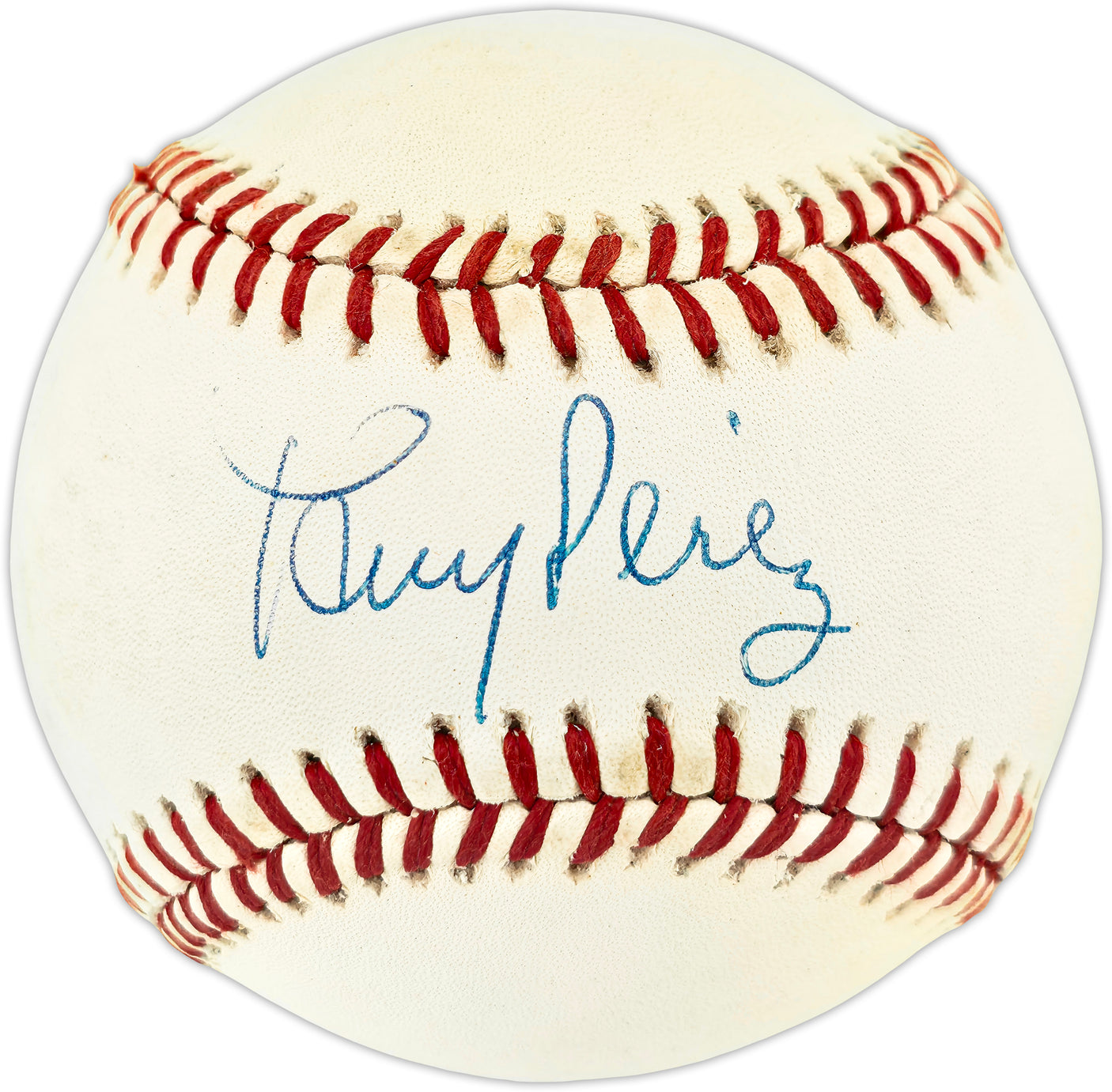 Tony Perez Autographed Official NL Baseball Cincinnati Reds Beckett BAS QR #BR51139