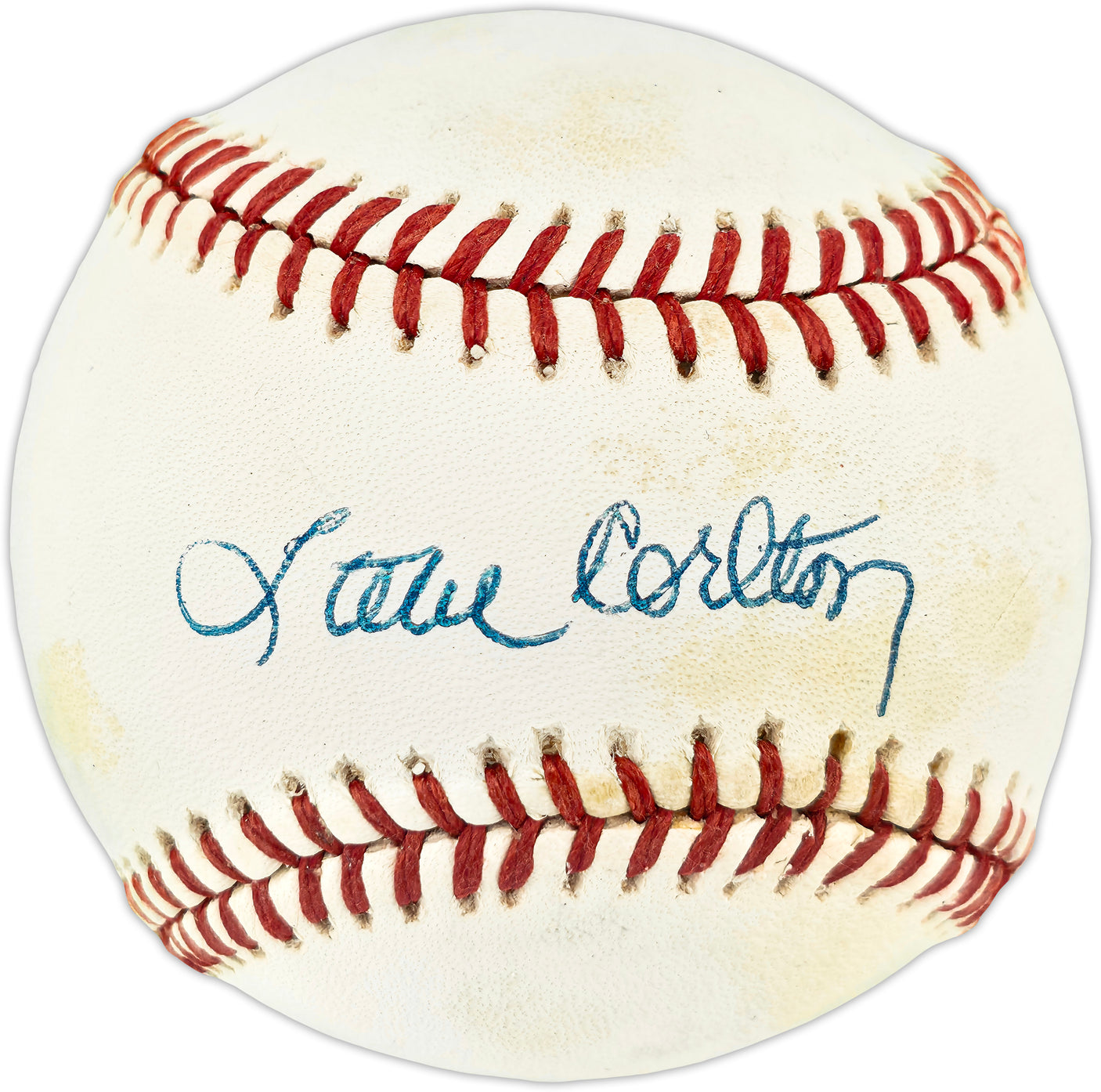Steve Carlton Autographed Official NL Baseball Philadelphia Phillies Beckett BAS QR #BR51140