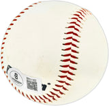 Cal Ripken Sr. Autographed Official League Baseball Baltimore Orioles Beckett BAS QR #BR51162