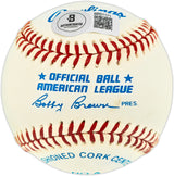 Ken Griffey Jr. Autographed Official AL Baseball Seattle Mariners Beckett BAS QR #BR51171
