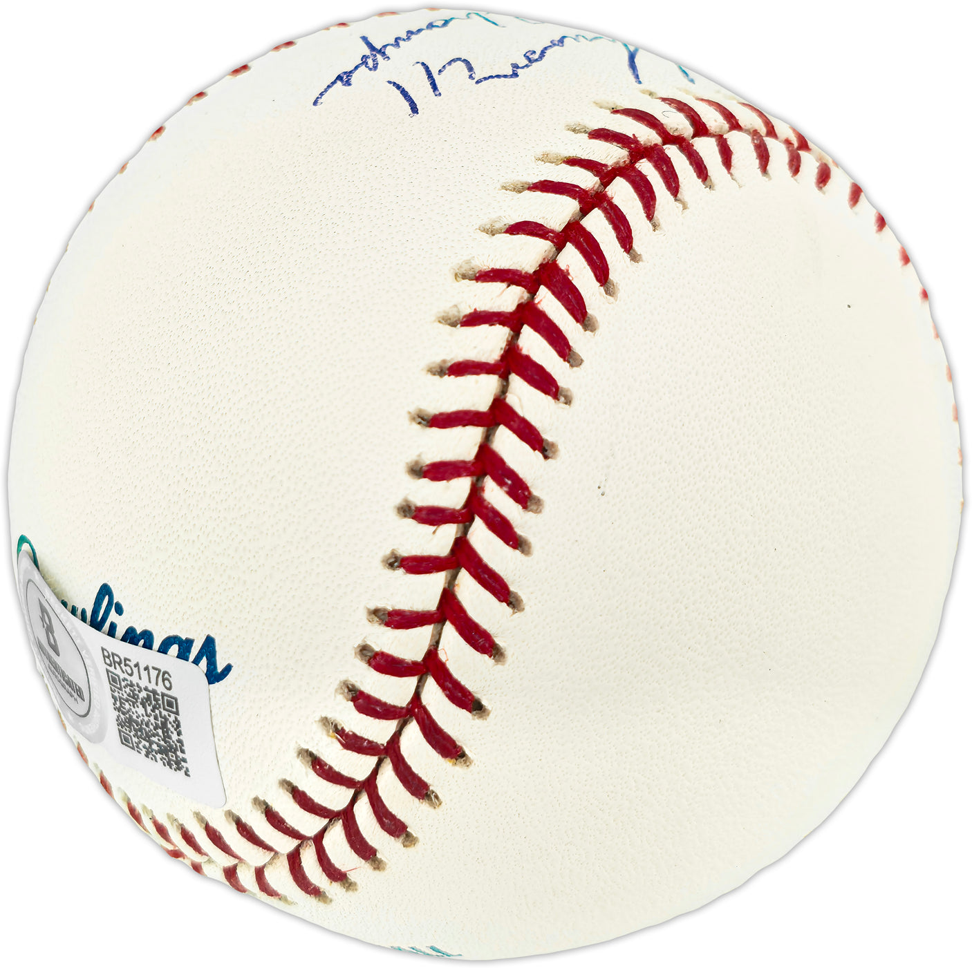 Cliff Johnson Autographed Official MLB Baseball New York Yankees "77-78 Champs" Beckett BAS QR #BR51176