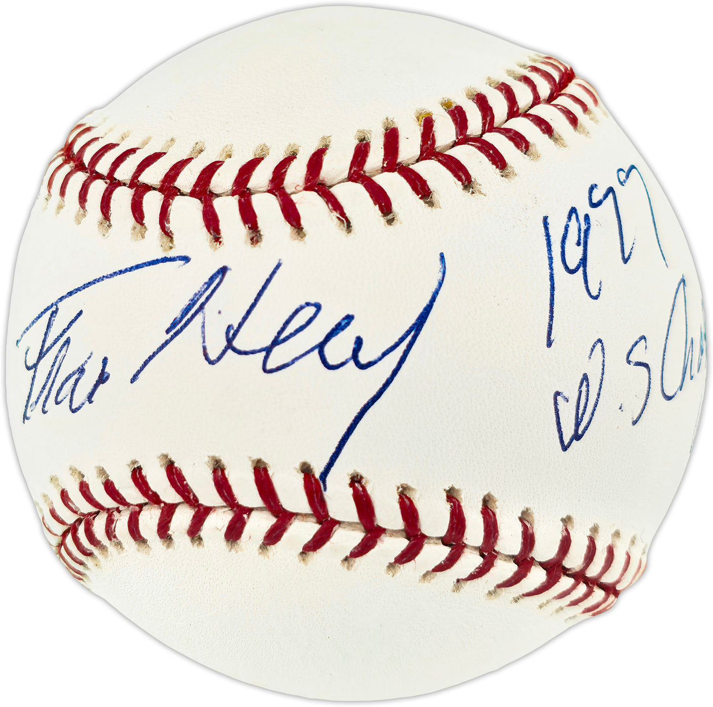 Fran Healy Autographed Official MLB Baseball New York Yankees "1977 WS Champs" Beckett BAS QR #BR51177