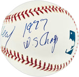 Fran Healy Autographed Official MLB Baseball New York Yankees "1977 WS Champs" Beckett BAS QR #BR51177