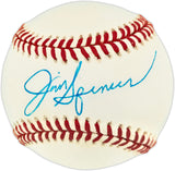 Jim Spencer Autographed Official AL Baseball New York Yankees Beckett BAS QR #BR51180