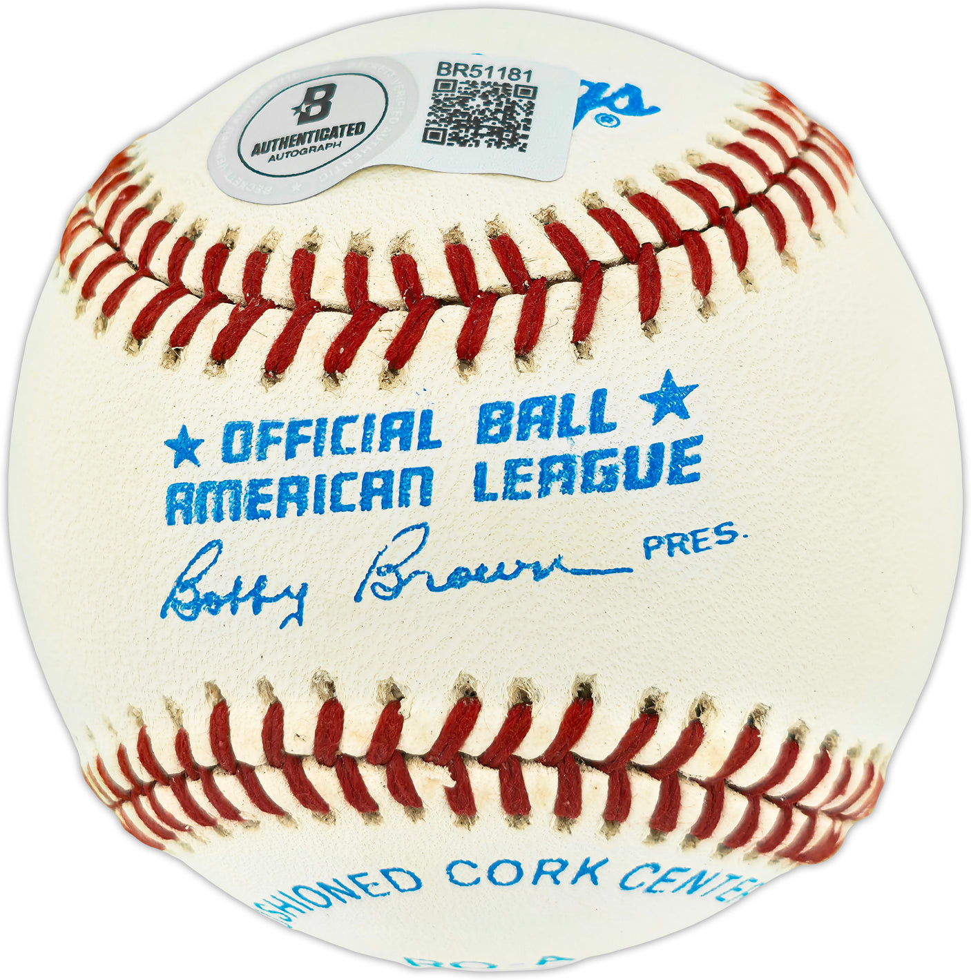 Dick Tidrow Autographed Official AL Baseball New York Yankees, Chicago Cubs Beckett BAS QR #BR51181