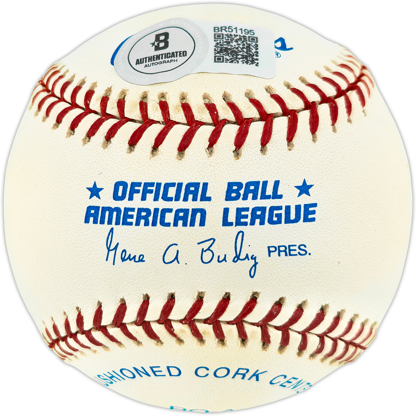 Harmon Killebrew Autographed Official AL Baseball Minnesota Twins Beckett BAS QR #BR51195