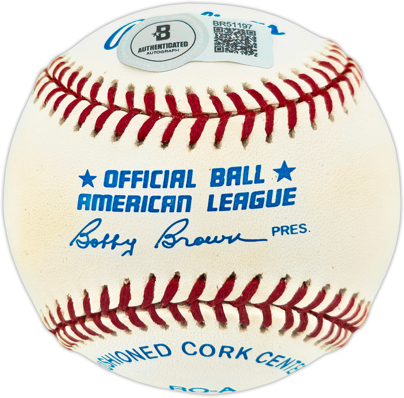 Brooks Robinson Autographed Official AL Baseball Baltimore Orioles "HOF 83" Beckett BAS QR #BR51197