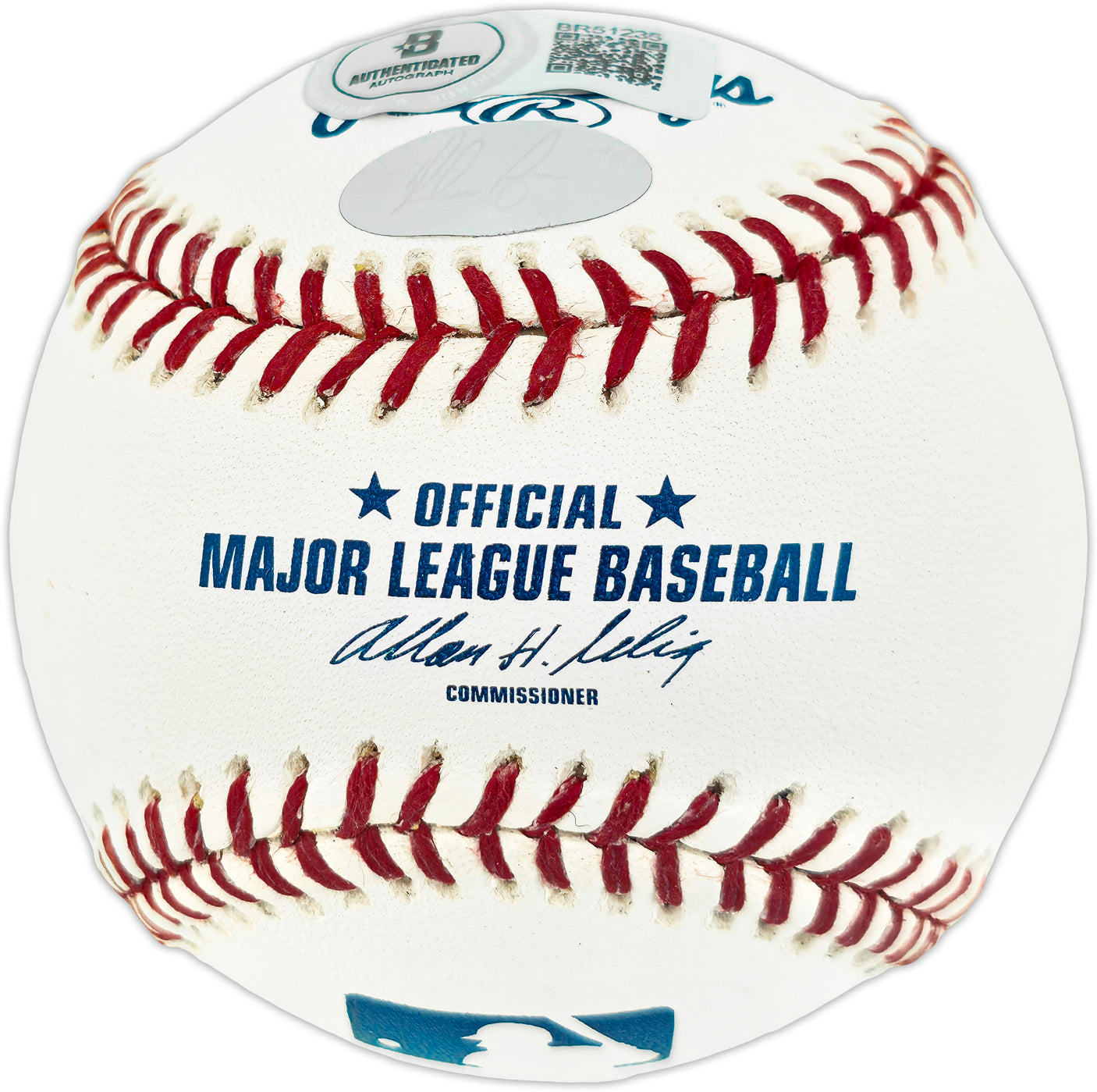 Nolan Ryan Autographed Official MLB Baseball Texas Rangers, Houston Astros Beckett BAS QR #BR51235