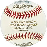Joe Torre Autographed Official 2000 World Series Logo Baseball New York Yankees "3 Peat 98,99,00" Beckett BAS QR #BR51252