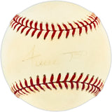 Willie Mays Autographed Official NL Baseball San Francisco Giants (Light) Beckett BAS #AE16615