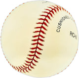 Willie Mays Autographed Official NL Baseball San Francisco Giants (Light) Beckett BAS #AE16615