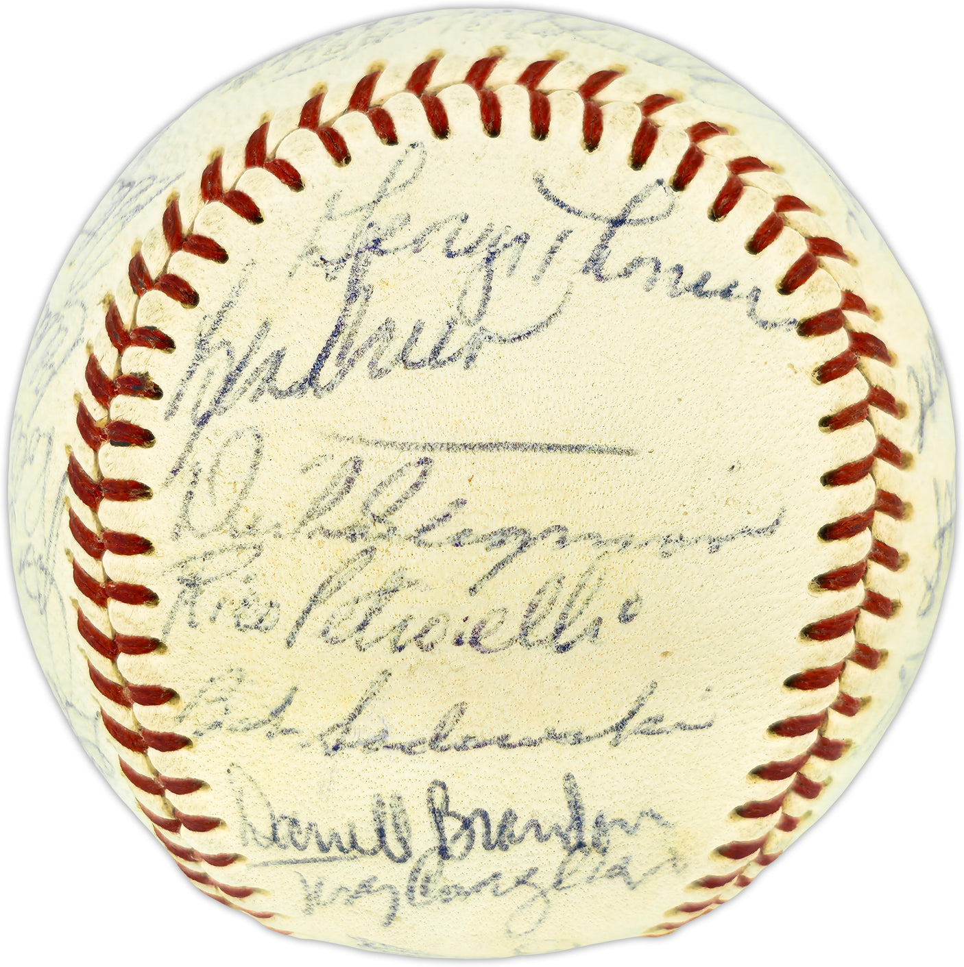 1966 Boston Red Sox Team Autographed Official AL Baseball With 29 Signatures Including Tony Conigliaro & Carl Yastrzemski Beckett BAS #AE16623