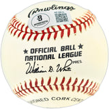 Willie Mays Autographed Official NL Baseball San Francisco Giants Beckett BAS #AE16610