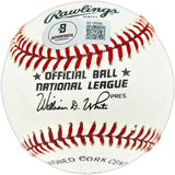 Willie Mays Autographed Official NL Baseball San Francisco Giants Beckett BAS #AE16589