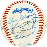 1953 New York Yankees Team World Series Champs Autographed Official AL Baseball With 16 Signatures Including Mickey Mantle & Billy Martin Beckett BAS #AE16596