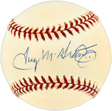 Tug McGraw Autographed Official NL Baseball Philadelphia Phillies & New York Mets JSA #CF02140