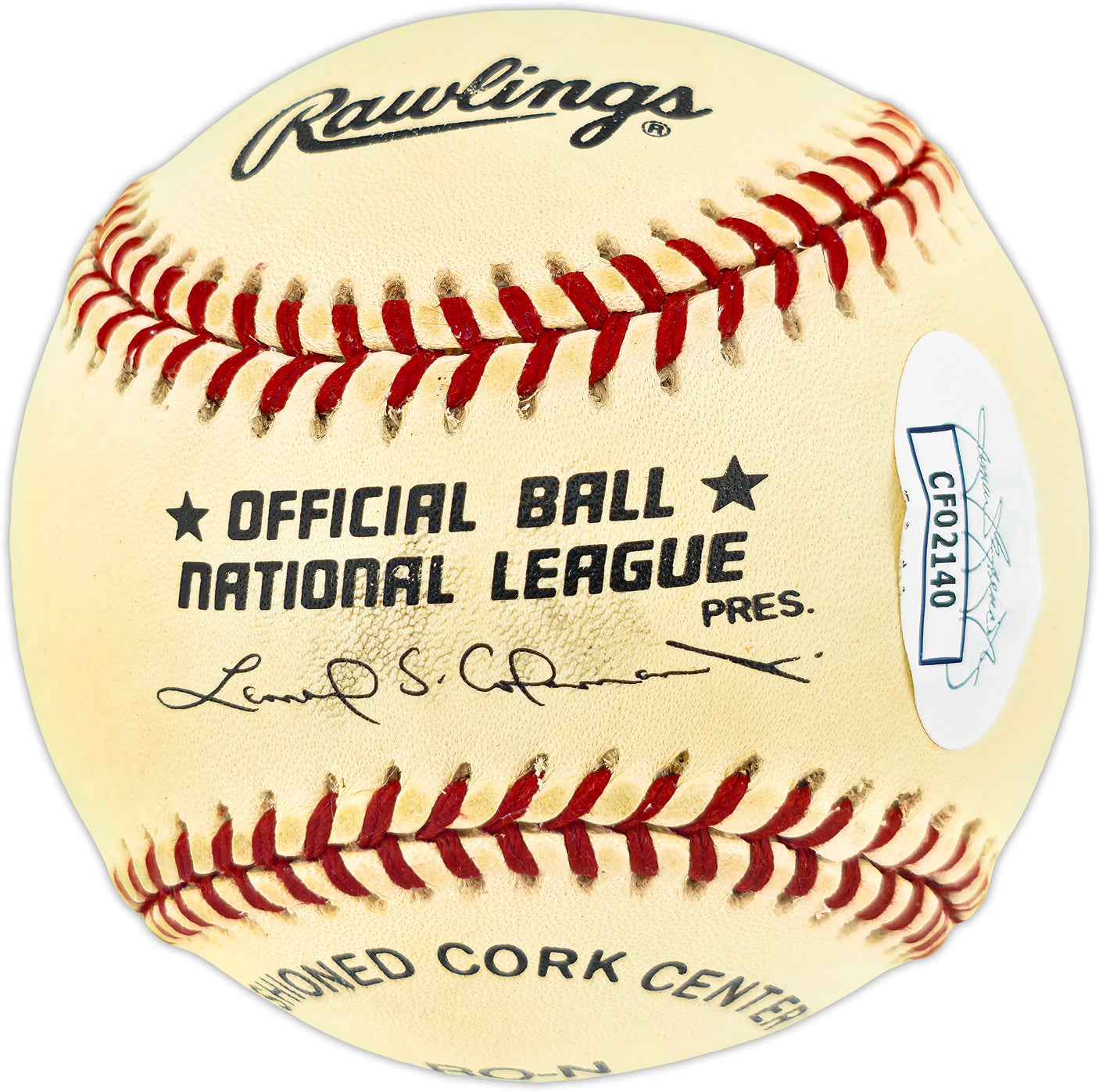 Tug McGraw Autographed Official NL Baseball Philadelphia Phillies & New York Mets JSA #CF02140