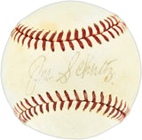 Joe Schultz Autographed Official Feeney NL Baseball St. Louis Cardinals & Seattle Pilots JSA #CF01513