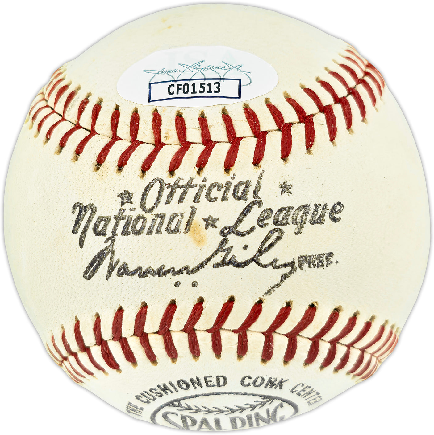 Joe Schultz Autographed Official Feeney NL Baseball St. Louis Cardinals & Seattle Pilots JSA #CF01513