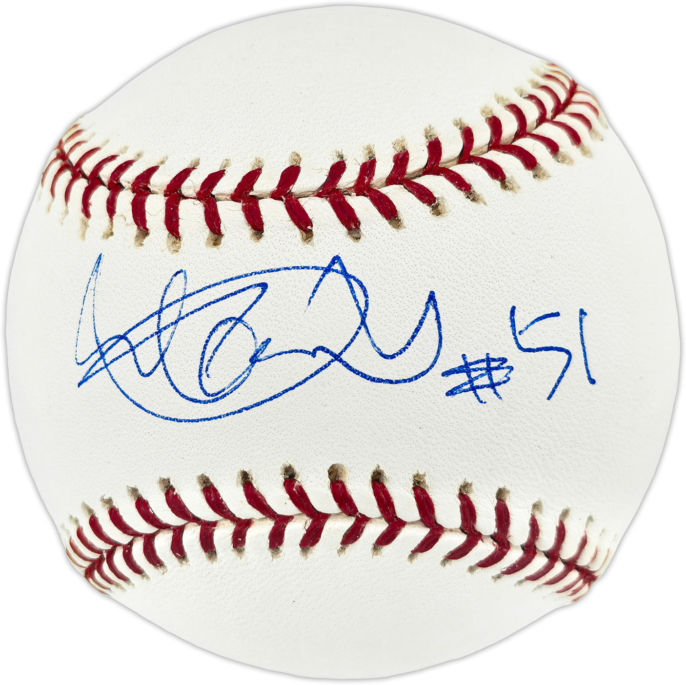 Ichiro Suzuki Autographed Official MLB Baseball Seattle Mariners "#51" IS Holo & Beckett BAS Witness #2W996198