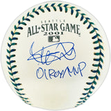 Ichiro Suzuki Autographed Official 2001 All Star Game Logo Baseball Seattle Mariners "01 ROY/MVP" IS Holo & Beckett BAS Witness #2W996192