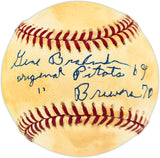 Gene Brabender Autographed Official AL Baseball 1969 Seattle Pilots "Original Pilots" JSA #CF01715