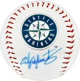 Edgar Martinez Autographed Official Seattle Mariners Logo MLB Baseball Seattle Mariners SKU #249372